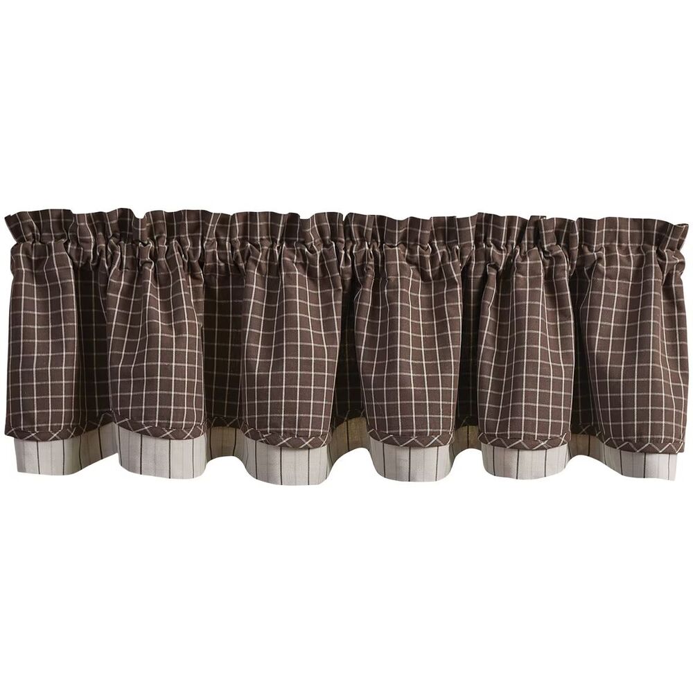 Park Designs Family Lined Layered Valance Curtain 72 in x 16 in - One Valance